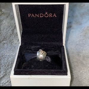 Authentic Pandora Apple with Worm Charm